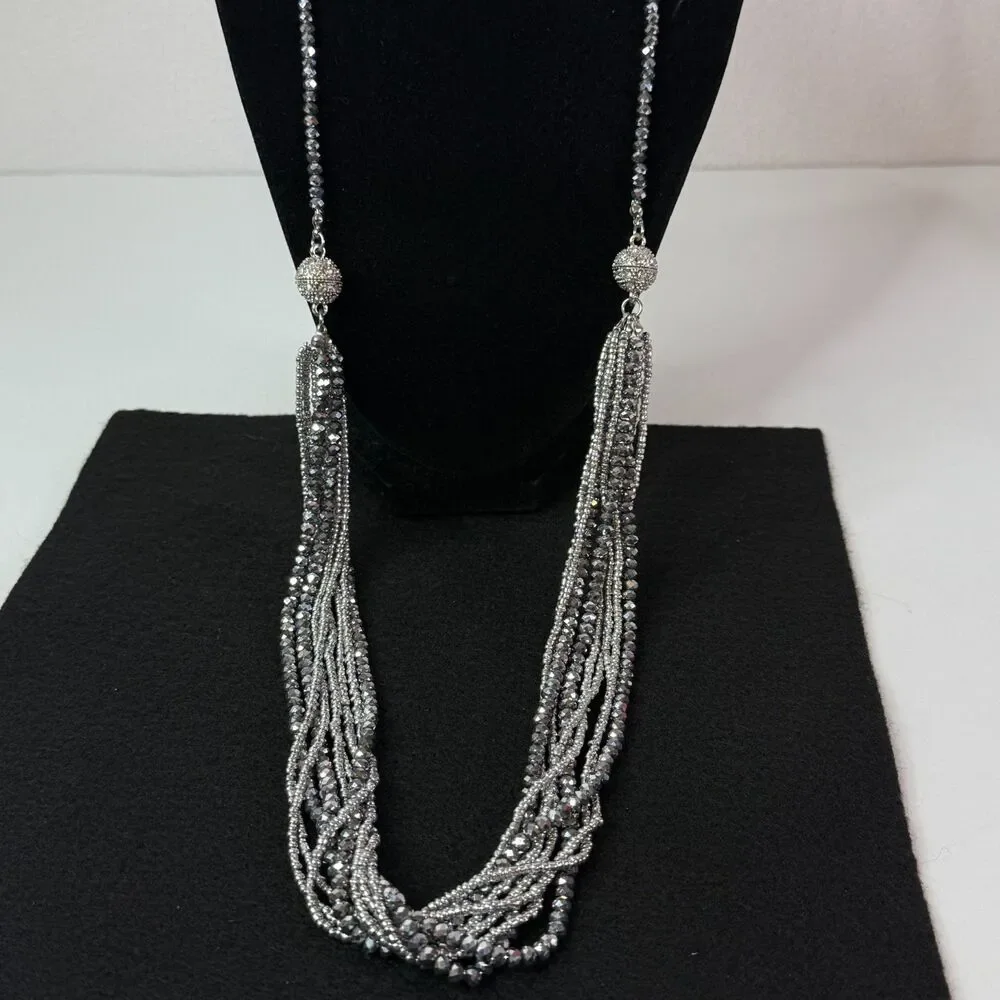 no brand silver beaded